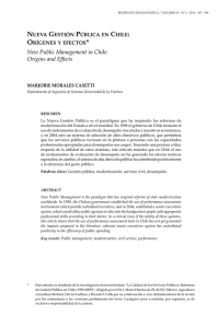 New Public Management in Chile: Origins and Effects
