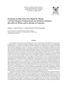 El sistema de fallas Taxco-San Miguel de Allende y la Faja