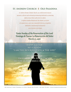 Easter Sunday of the Resurrection of the Lord Domingo de Pascua