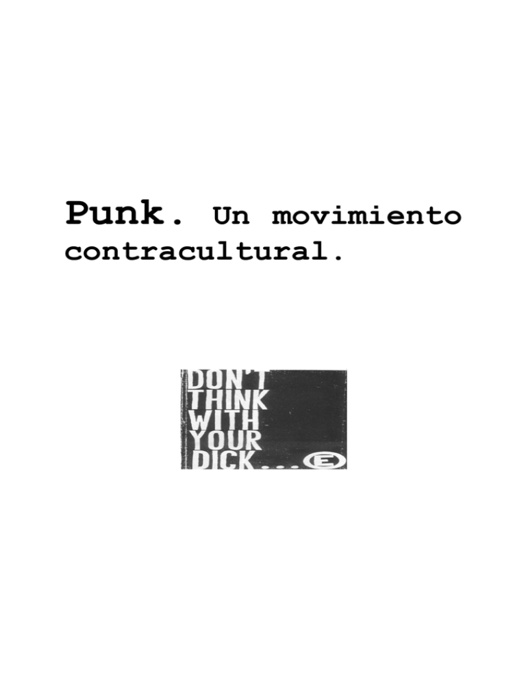 Punk Un Movimiento Contracultural