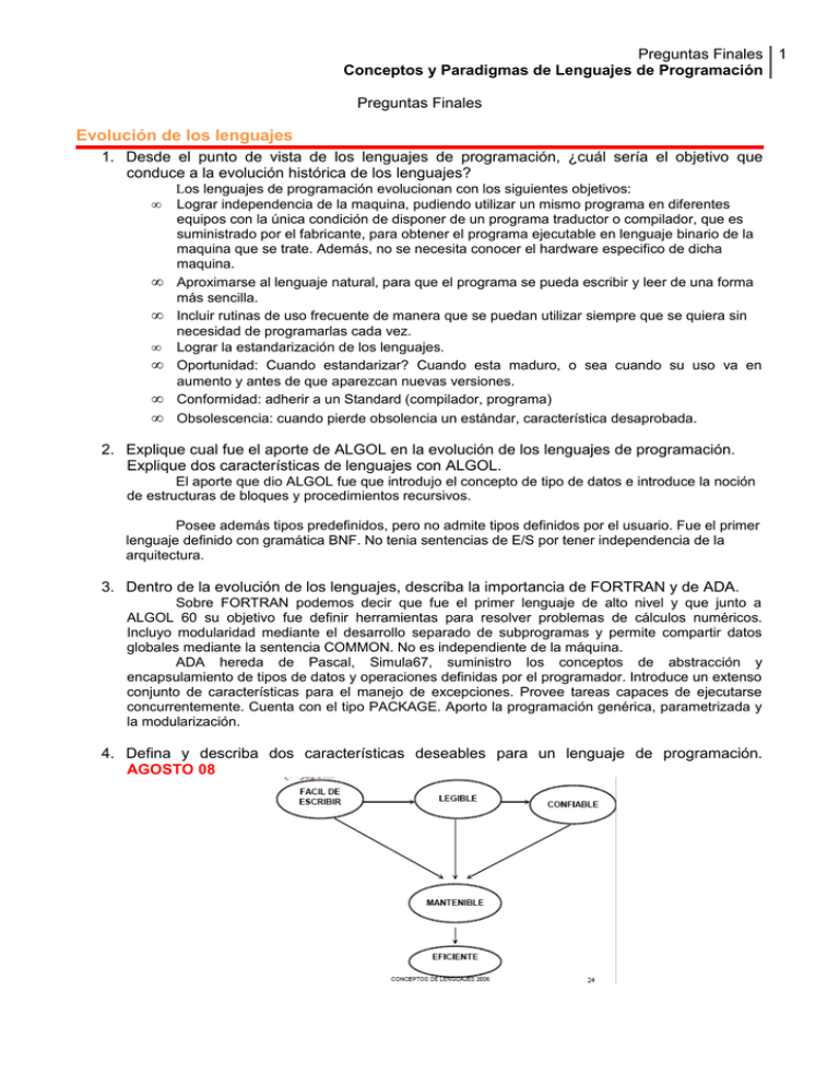 Conceptos y Paradigmas de Lenguajes de Programación