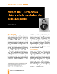 México 1861. perspectiva histórica de la secularización de los