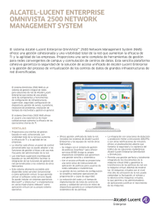 OmniVista 2500 Network Management System - Alcatel