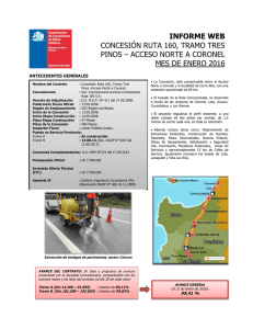Informe mensual enero 2016 - Coordinación de Concesiones de