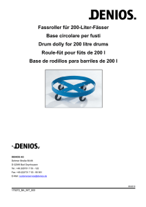 Fassroller für 200-Liter-Fässer Base circolare per fusti Drum dolly for