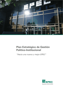 Plan Estratégico de Gestión Político-Institucional