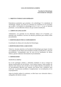 guia de exodoncia simple - Universidad de Antioquia