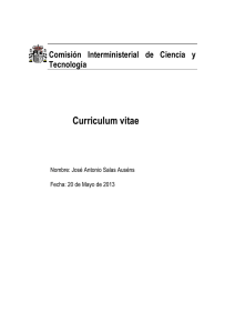 Curriculum vitae - Departamento de Historia Moderna y