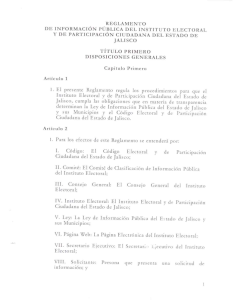 Reglamento de Transparencia e Información Pública del Instituto