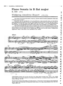 Piano Sonata in B flat major
