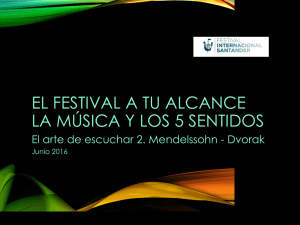 Presentación de PowerPoint - Festival Internacional de Santander