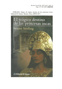 STIRLING, Stuart. El trágico destino de las princesas incas. Editorial