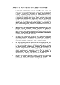 - “ARTÍCULO 38.- REUNIONES DEL CONSEJO DE
