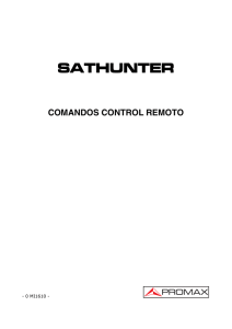 Comandos de control remoto para SATHUNTER y SATHUNTER+