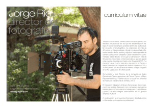 Jorge Río director de fotografía