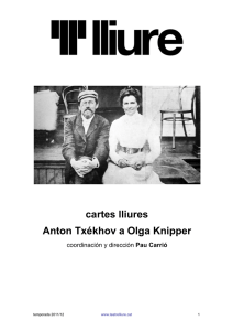 cartes lliures Anton Txékhov a Olga Knipper