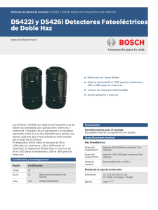 DS422i y DS426i Detectores Fotoeléctricos de Doble Haz