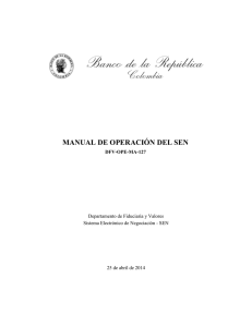 manual de operación del sen