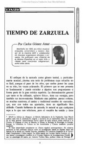 Tiempo de zarzuela - Fundación Juan March