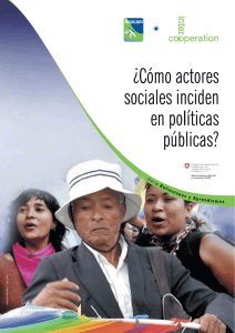 Como actores sociales inciden en politicas publicas?