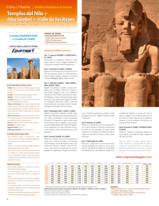 Templos del Nilo + Abu Simbel + Valle de los Reyes
