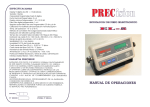 Manual EL-5 - Bienvenido a PREC Fabrica de Celdas de Carga