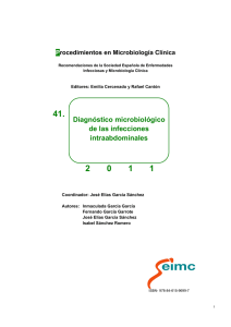 Diagnóstico microbiológico de las infecciones