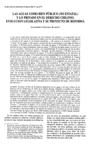 LAS AGUAS COMO BIEN PÚBLICO (NO ESTATAL) Y LO PRIVADO