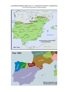los reinos peninsulares en el s. x: contexto político y lingüístico