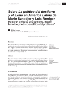 Sobre La política del destierro y el exilio en América Latina de Mario