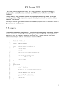 GNU Debugger (GDB) 1. El programa