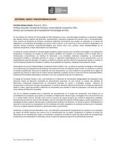 comentario editorial - Sociedad de Farmacología de Chile