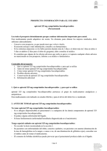 Prospecto - Agencia Española de Medicamentos y Productos