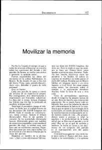 Movilizar la memoria