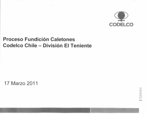 Proceso Fundición Caletones Codelco Chile