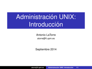 Administración UNIX: Introducción