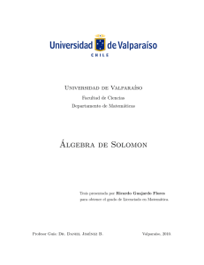 ´Algebra de Solomon