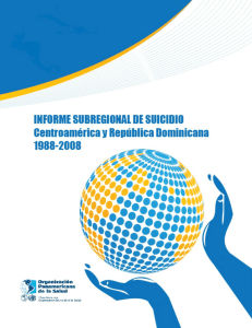 Informe Subregional de Suicidio: Centroamérica y