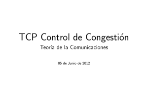 Control de Congestion en TCP