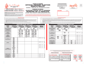 official primary election sample ballot muestra de la papeleta