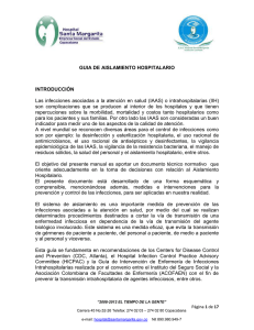 GUIA DE AISLAMIENTO HOSPITALARIO INTRODUCCIÓN Las