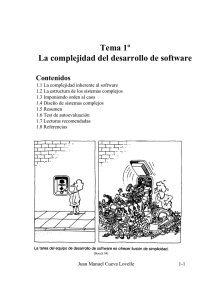 Tema 1º La complejidad del desarrollo de software