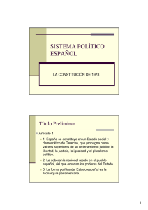 Sistema Politico espanol 1
