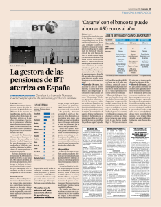 La gestora de las pensiones de BT aterriza en España