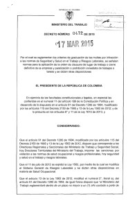 Decreto 472 del 17 de Marzo de 2015