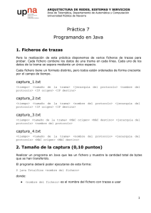 Práctica 7 Programando en Java - Área de Ingeniería Telemática