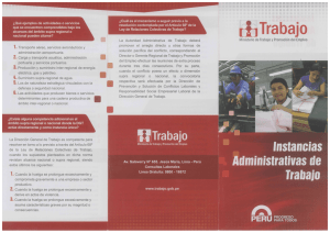 Instancias Administrativas de Trabajo