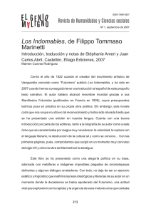 Los Indomables, de Filippo Tommaso Marinetti