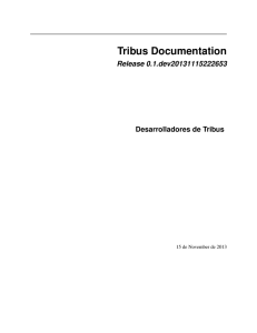 Tribus Documentation