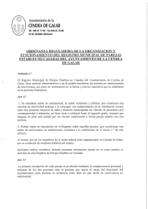 13.Ordenanza Parejas de Hecho - Ayuntamiento de la Cendea de